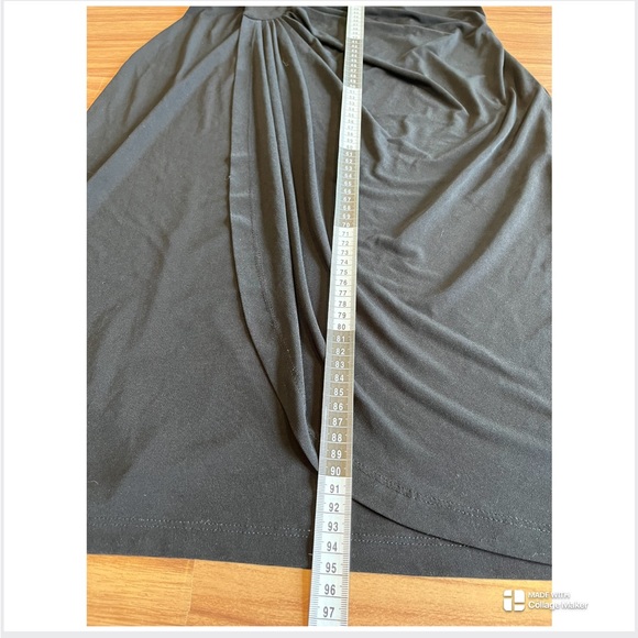 Laura Black/Tan Lacey Formal Dress Side Slit Size 12 B001 - Picture 13 of 13